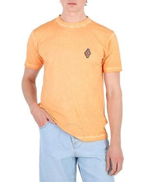 Marcelo Burlon Sunset Cross Cotton T-Shirt - Blue