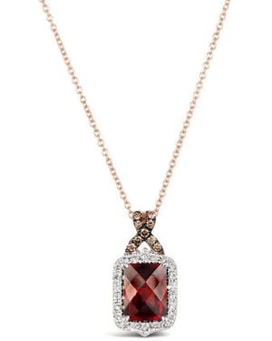 Le Vian Ladies Pomegranate Garnet Collection Necklaces Set - Metallic