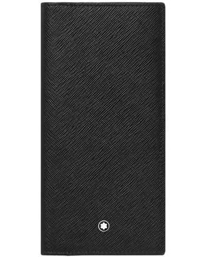 Montblanc Sartorial 15Cc Leather Long Wallet - Black
