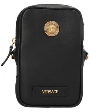Versace Medusa Biggie Crossbody Bag - Black