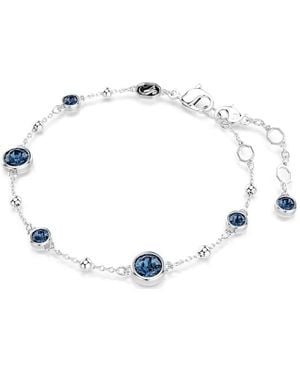 Swarovski Rhodium Plated Round Cut Imber Bracelet - Metallic