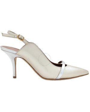 Malone Souliers Marion 0mm Slingback Court Shoes - Metallic