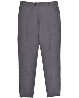 Brunello Cucinelli Lead Virgin Wool Trousers, Brand Size 56 (Us - Grey