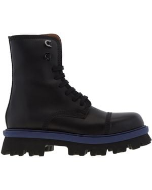 Ferragamo Ferragamo Faraway Chunky Combat Boots, Size 9 E - Black