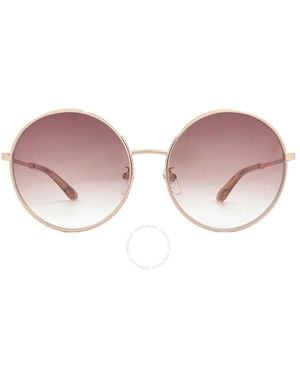 Chopard Brown Gradient Round Sunglasses Schf11v 08fc 60 - Pink