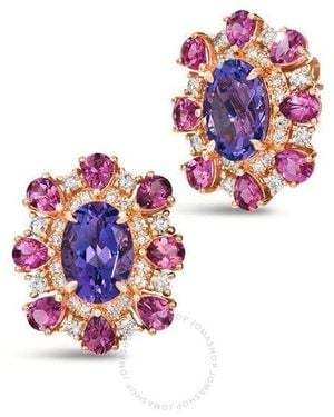 Le Vian Ladies Grape Amethyst Earrings Set - Multicolour