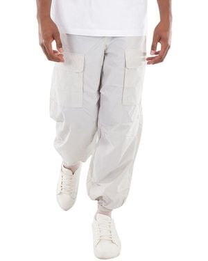 Save The Duck Elasticated Waistband Nylon Pants - White