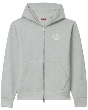 KENZO Dragon Fly Cotton Hoodie - Grey