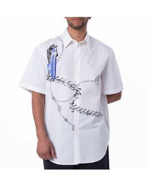 Burberry Knight Hardware Cotton Shirt - Blue