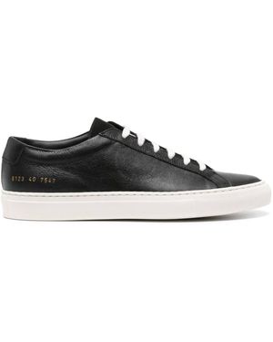 Common Projects Nubuck Achilles Trainers - Black