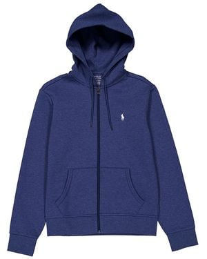 Polo Ralph Lauren Double Knit Polo-Pony Hoodie - Blue