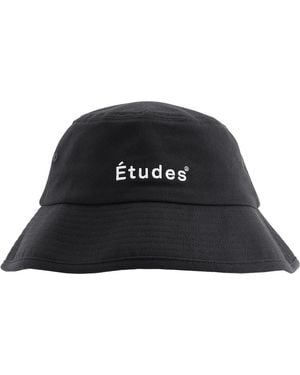Etudes Studio Logo Embroidered Bucket Hat - Black
