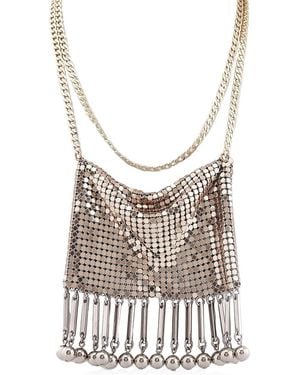 Rabanne Chainmail Pixel Necklace - White
