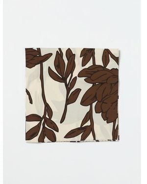 Brunello Cucinelli Panama Tobacco Floral Print Scarf - Brown