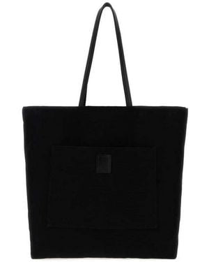 The Row Canvas Tori Shopping Bag Blackblackans Borse A Tracolla