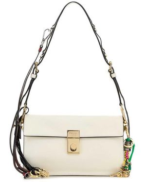 Prada Leather Small Soft Sound Shoulder Bag - Metallic