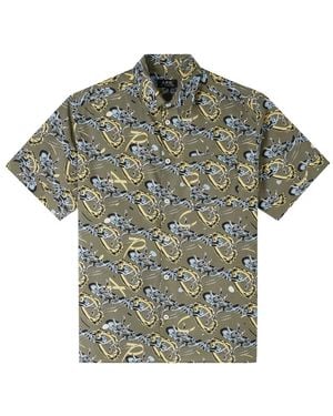 A.P.C. Ross Short-Sleeve Shirt - Green