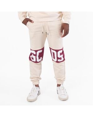 Gcds Logo Band Tracksuit Bottoms - Natural