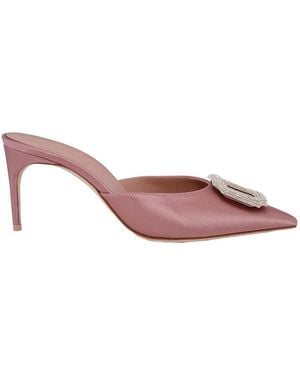 Malone Souliers Mona 70 Satin Mules - Pink