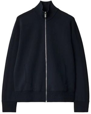 Burberry Logo Embroidered Sport Jacket - Blue