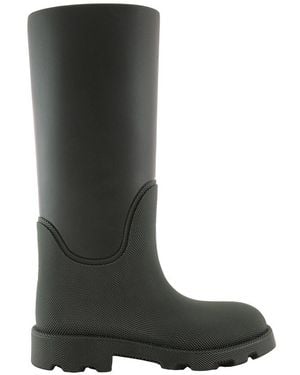 Burberry Rubber Marsh Calf-Length Rain Boots, Brand Size 38 (Us - Green