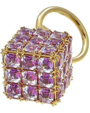 Swarovski Curiosa Cocktail Ring, Size 55 - Purple