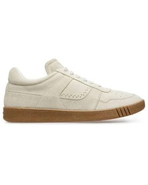 Bally Weky Suede Low-Top Sneakers, Brand Size 38 Us - White
