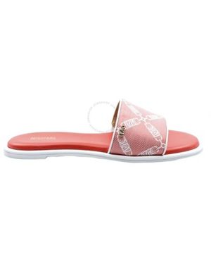 Michael Kors Empire Logo Saylor Slide Sandals, Brand Us - Pink