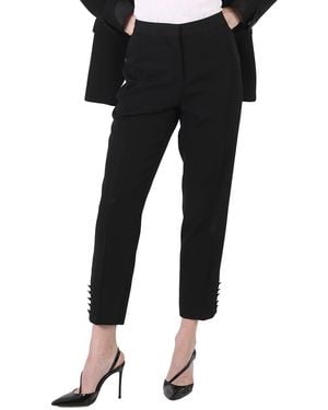 Burberry Hanover Tux Stripe Pants, Brand Size 4 (Us - Black