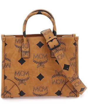 MCM Munchen Tote - Brown
