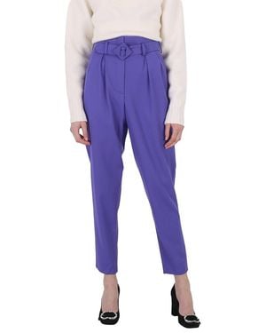 Moschino Ladies Straight Leg Pants - Purple