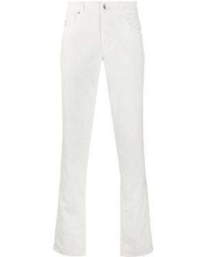 Brunello Cucinelli Straight-Leg Trousers, Brand Size 56 (Us - White