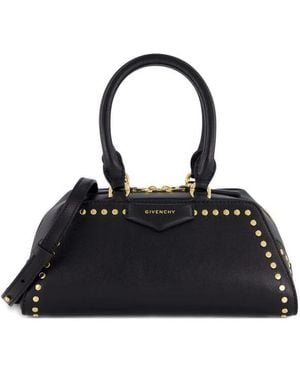 Givenchy Studded Mini Antigona East-West Bag - Black