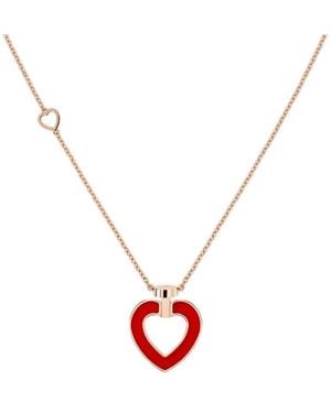 Fred Pretty Medium Model Heart Pendat Necklace - Metallic