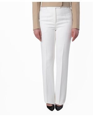 Ferragamo Ferragamo Tailored Wool Sport Trousers - White