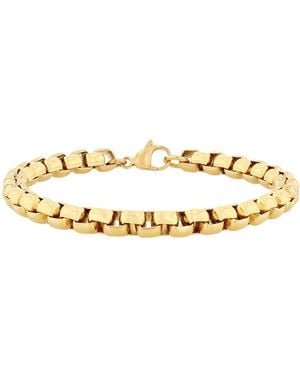 Robert Alton Box Chain Stainless Steel Bracelet - Metallic