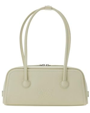 Marge Sherwood Shoulder Bag Soft Boston With Two Top Handles And Zip Closure Leather For Cow - Green