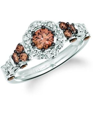 Le Vian Ladies Chocolate Solitaires Rings Set - Blue