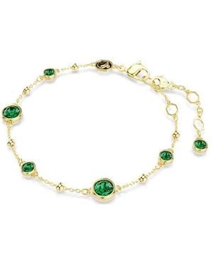 Swarovski Tone Plated Round Cut Imber Bracelet - Metallic