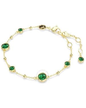 Swarovski Tone Plated Round Cut Imber Bracelet - Metallic