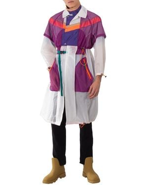 Kolor Layered Cape Style Coat, Brand Size 1 - Purple