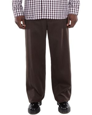 Burberry Straight-Leg Loose-Fit Trousers - Grey