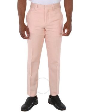 Burberry Blush Check Side Stripe Pants, Brand Size 44 (Waist - Natural