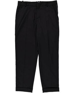 Balmain Tailored Trousers With Satin Side Stripes, Brand Size 50 (Waist - Black