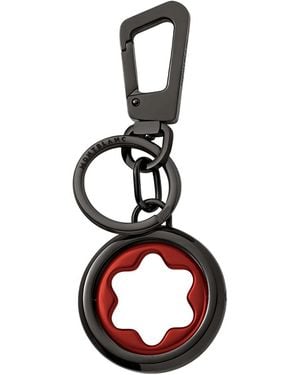 Montblanc Emblem Detailed Spinning Keychain - Black