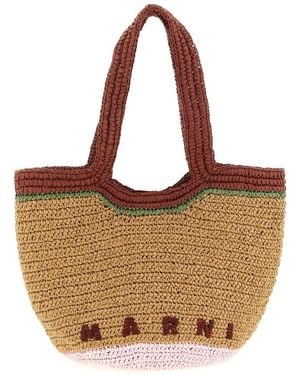 Marni Small Seaside Shopping Bag - Brown