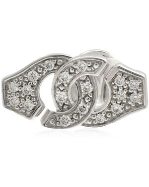 Dinh Van Ladies 18K Menottes R8 Mono Earring - Grey