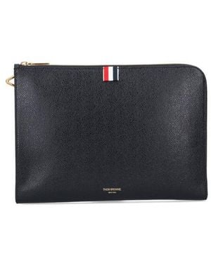 Thom Browne Flat Pouch - Black