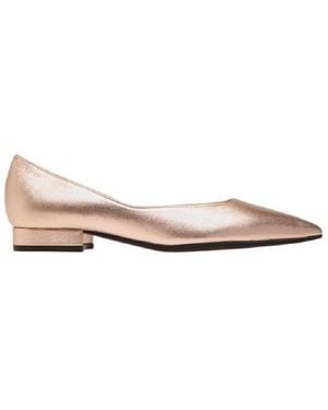Bally Elsia Laminated Leather Flat Pumps, Brand Size 36 Us - Pink