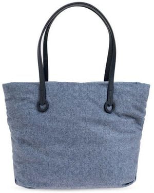 JW Anderson Small Puffy Anchor Logo Tote Bag - Blue